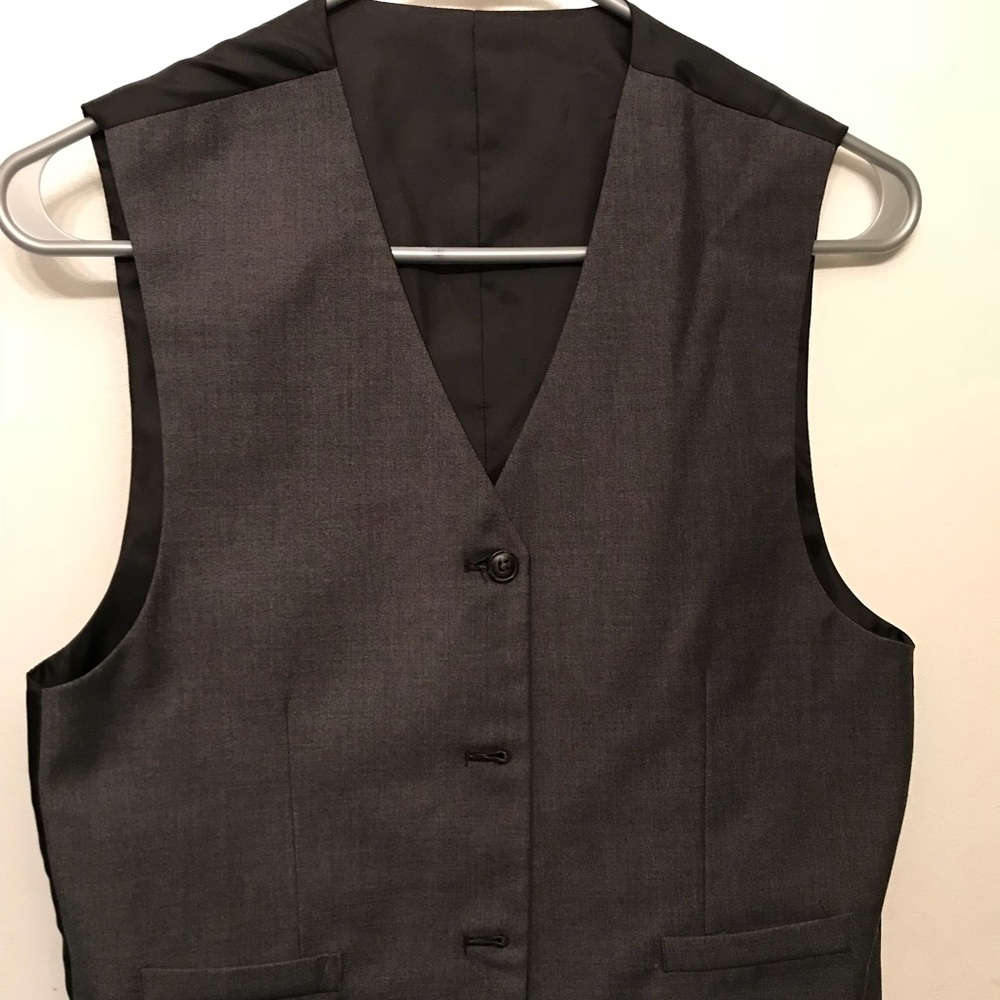Chaps youth reversible matching dress vest & pants